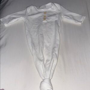 White Knotted Baby Gown